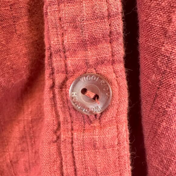 Woolrich Button Front Cotton Relaxed Long Sleeve Shirt Blouse Womens Size S - Picture 11 of 16